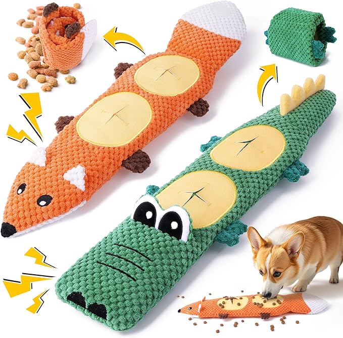 XIUGOAL Dog Toys for Aggressive Chewers, 2 Pack No Stuffing Dog Toys for by XIUGOAL