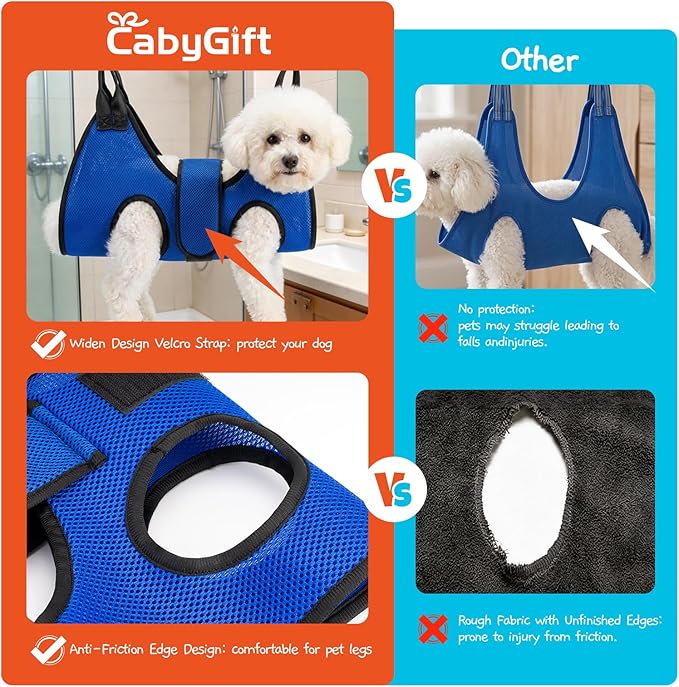 Dog Grooming Hammock Harness, Hanging Sling Restraint - Image 7