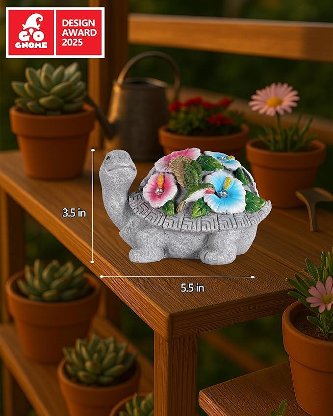 GoGnome Solar Turtle Figurine Lights - Image 5