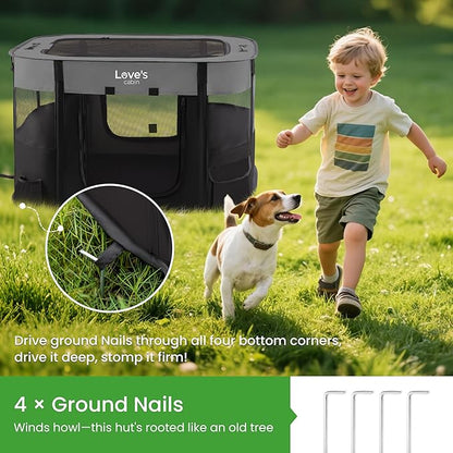 Love's cabin Pet Puppy Dog Playpen, Small Dog Tent Crates Cage Indoor/Outdoor - Image 5