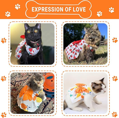 TAPBULL Dog Dresses, Fashionable Pet Dog Clothes, Cute Cat Birthday Dress Outfit - Image 6