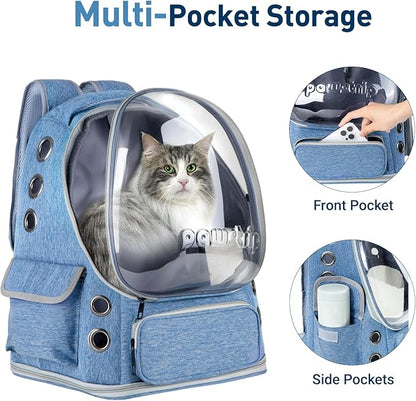 Cat Backpack Carrier with Large Space Bubble Window, Airline Approved - Image 5