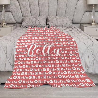 Personalized Paw Print Dog Blanket - Image 6