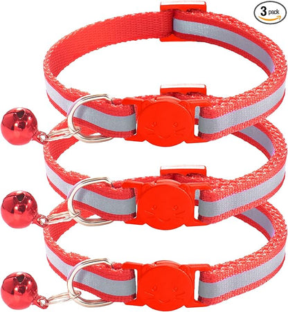 3 Pack Reflective and Breakaway Cat Collars by Unknown