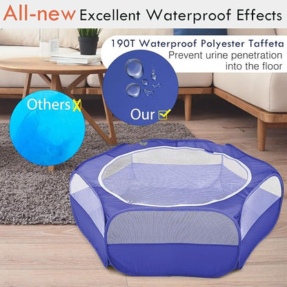 Pawaboo Small Animals Playpen, Waterproof Small Pet Cage Tent - Image 4