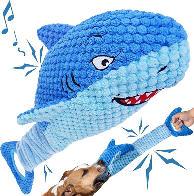 Dog Toys for Large Dogs, Squeaky Dog Toys for Aggressive Chewers, Plush Dog by VITSCAN