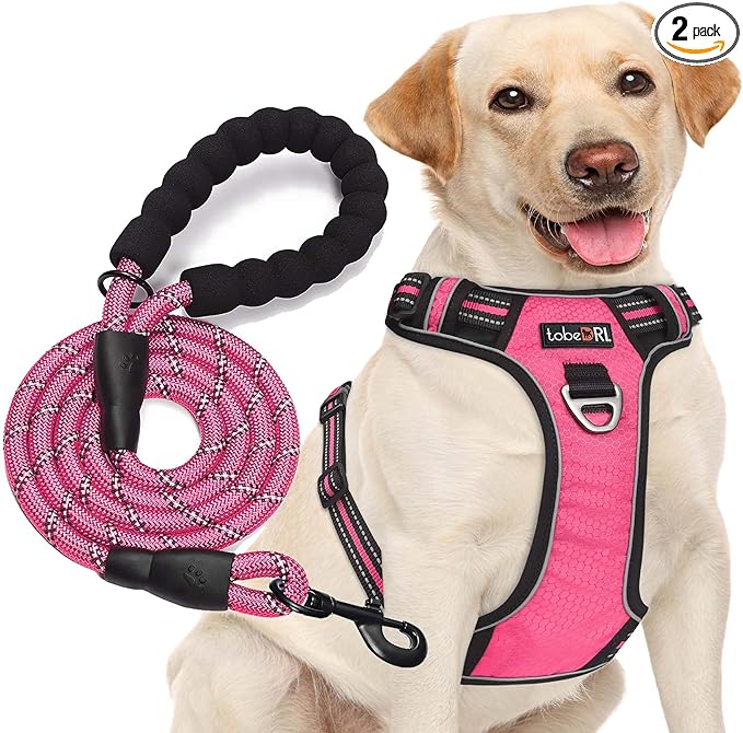 tobeDRI No Pull Dog Harness Adjustable Reflective Oxford Easy Control Medium by tobeDRI