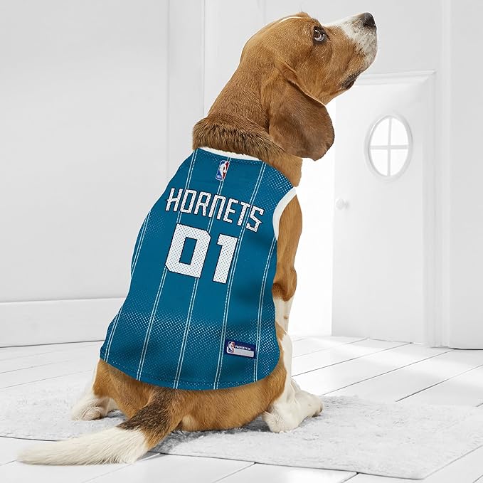 Pets First NBA Charlotte Hornets Dog Jersey, Large - Image 4