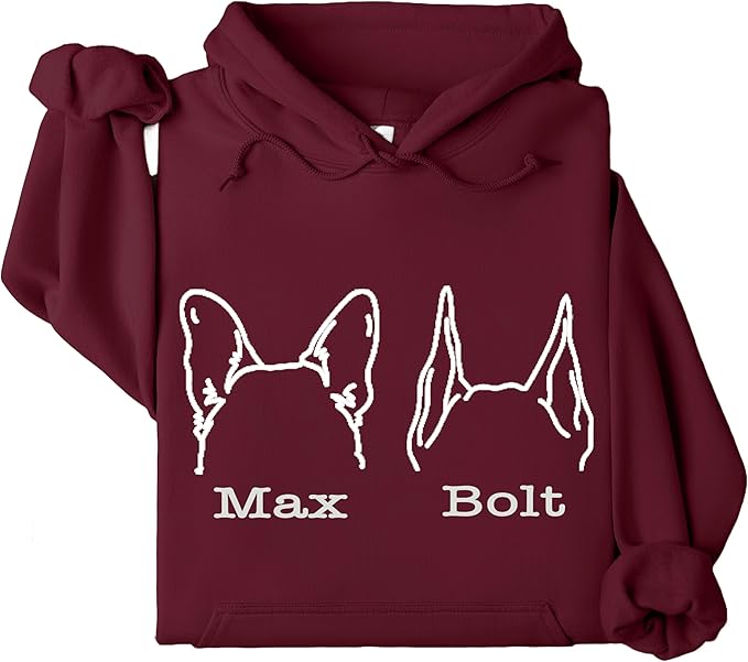 Custom Dog Mom Shirt Personalized Dog Ears Sweatshirt - Image 6