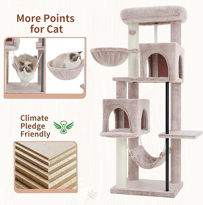 Gitelsnour 51.2'' Cat Tree Tower, Cat Tower - Image 4