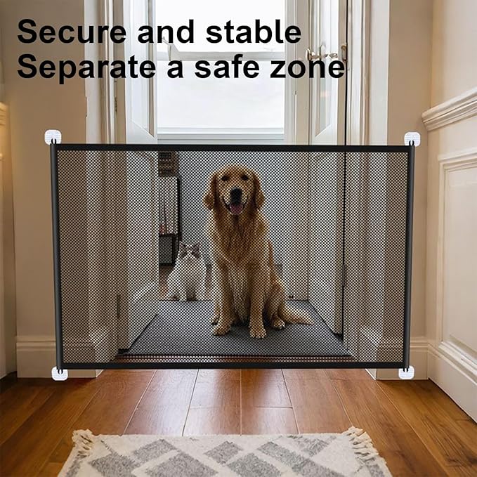 Fence – Portable Foldable Barrier, Punch Free Safety Net | Indoor Home - Image 2