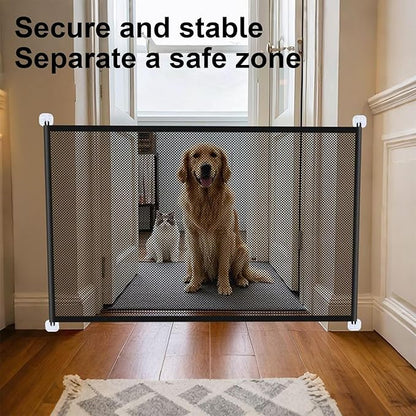 Portable Safety Fence – Foldable Pet Barrier, Punch Free Dog Net | Indoor Home - Image 2