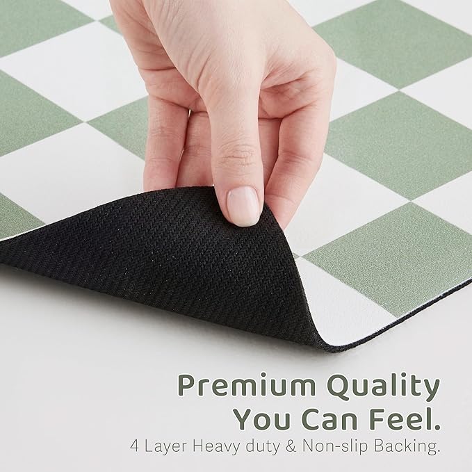 Checkered Dog Feeding Mat, Absorbent Mats - Image 6