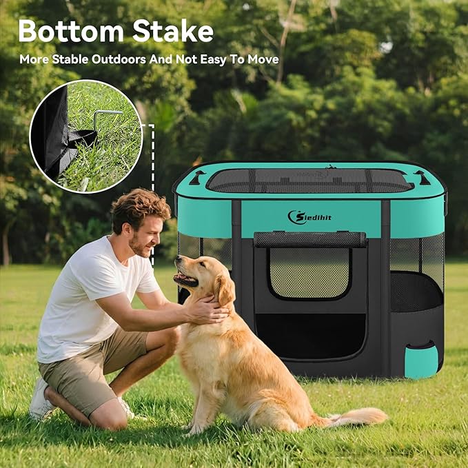 Dog Playpen, Cat Pet Puppy Pen, Portable Playpens - Image 5