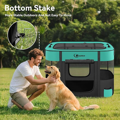 Dog Playpen, Cat Pet Puppy Pen, Portable Playpens - Image 5