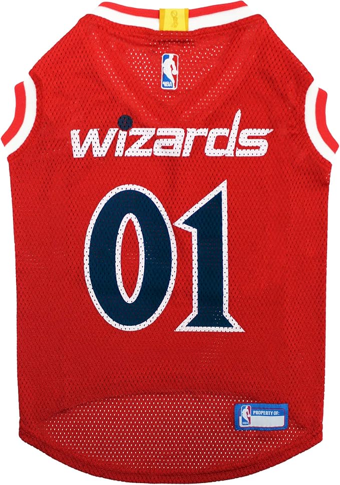 Pets First NBA WASHINGTON WIZARDS DOG Jersey, Small by PETSFIRST