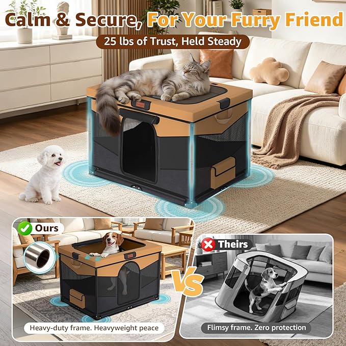 LOOBANI Foldable Dog Playpen for Small Dogs, Indoor/Outdoor Puppy Playpen - Image 2