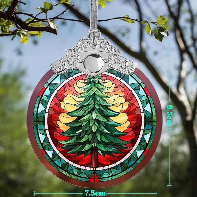 Stained Glass Christmas Ornaments, Jocidea Ornaments - Image 2