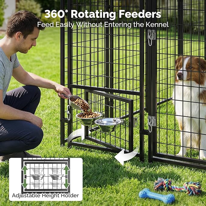 Sino Luban Dog Kennel Outdoor, Heavy Duty Outdoor Kennel Dog Run Enclosure - Image 2