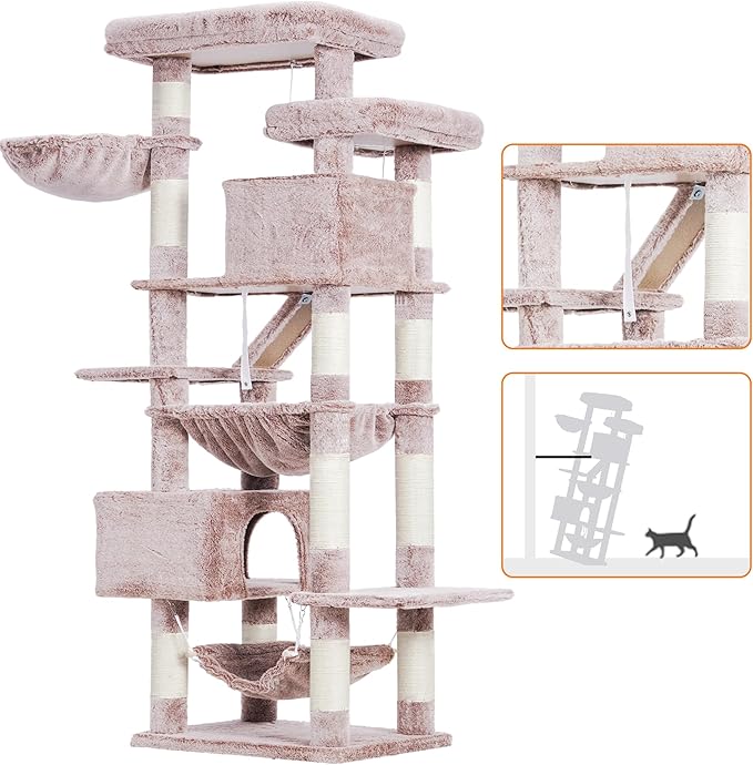 Heybly Cat Tree, 71-Inch-Tall Tower - Image 5