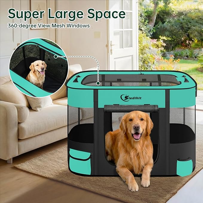 Dog Playpen, Cat Pet Puppy Pen, Portable Playpens - Image 7