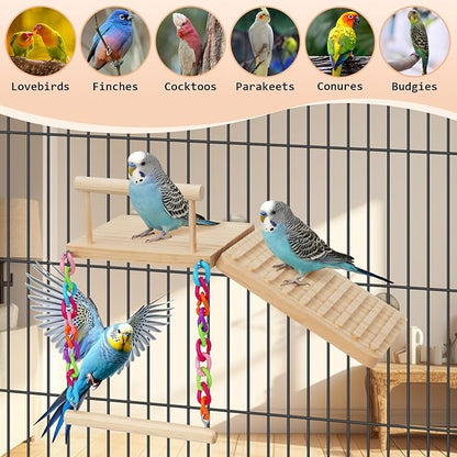 Bird Perches Platform Swing - Image 3