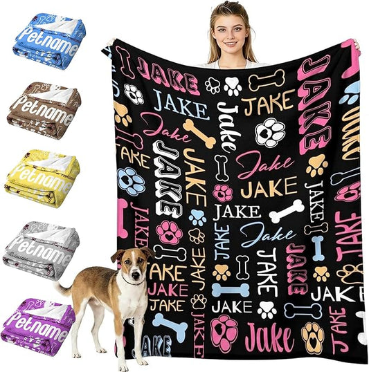 YESCUSTOM Personalized Pet Blanket by MYESCUSTOM