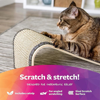 SmartyKat Sisal Angle Ramp Cat Scratcher, Natural Woven Sisal Surface & Stable - Image 5