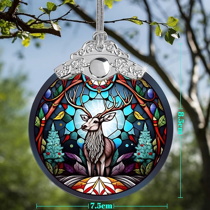 Jocidea Deer Christmas Ornaments, Deer Decor Christmas, Deer Christmas Tree - Image 2