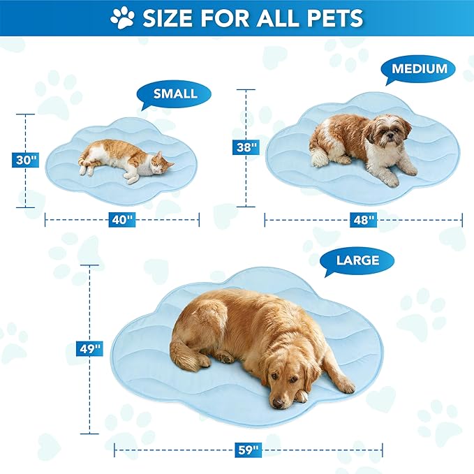 PetAmi Dog Cooling Mat, Cloud Shape, Pet Pad - Image 7