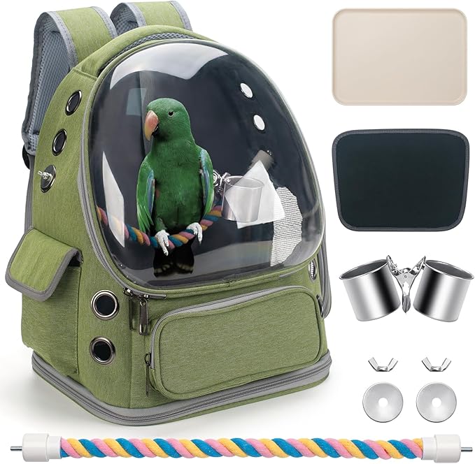 Bird Backpack Carrier Travel Cage - Image 2