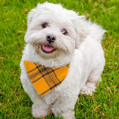 Classic Plaid Pattern Dog Bandana - Image 4
