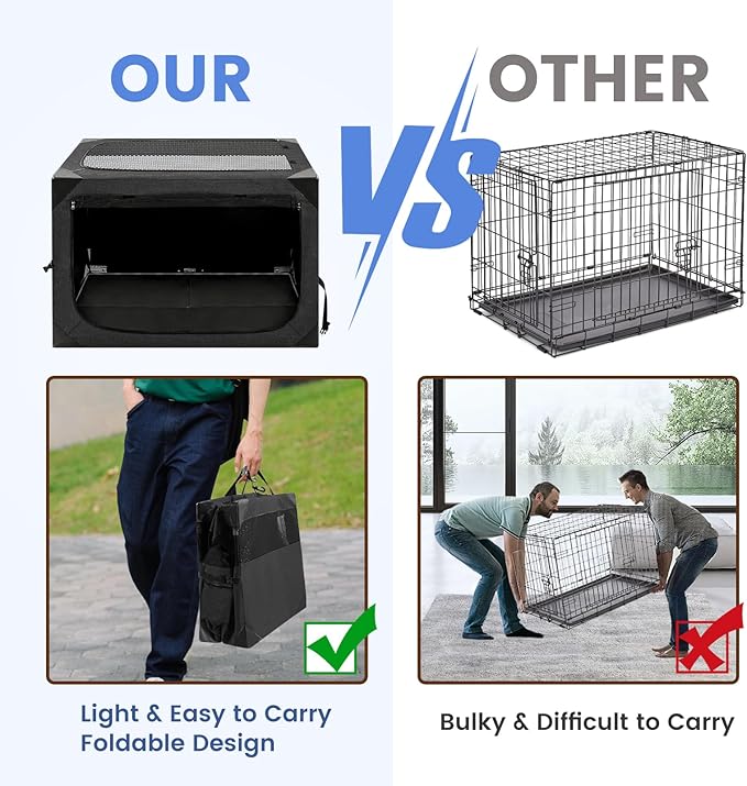 Dog Crate, Portable and Foldable Design of Dog Cage, Dog Kennel - Image 4