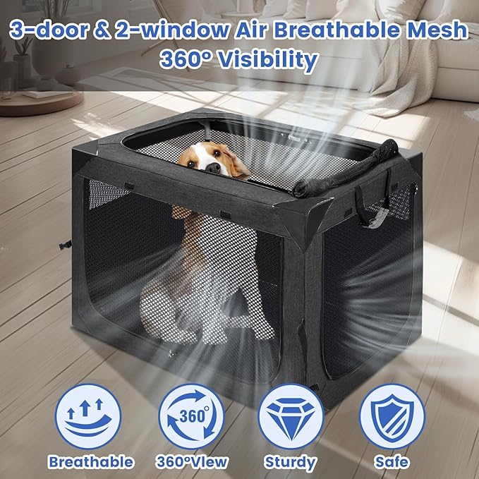 Dog Crate, Portable and Foldable Design of Dog Cage, Dog Kennel - Image 7