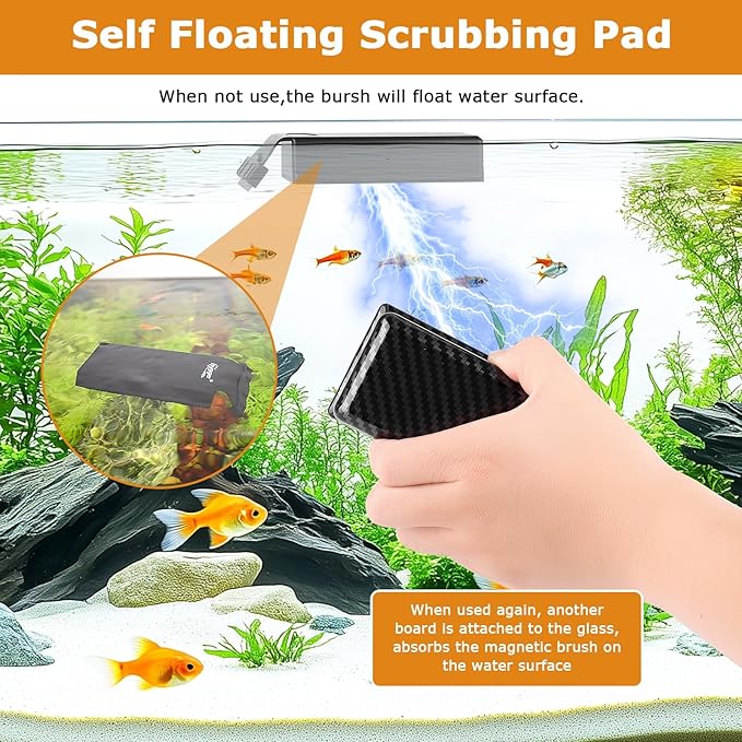 hygger Magnetic Fish Tank Cleaner, Aquarium Glass Cleaner - Image 4