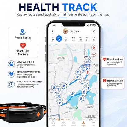 4G LTE GPS Pet Tracker & Virtual Fence, Real-Time Location, Heart Rate & - Image 7
