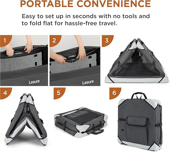 Lesure Collapsible Dog Crate - Image 4