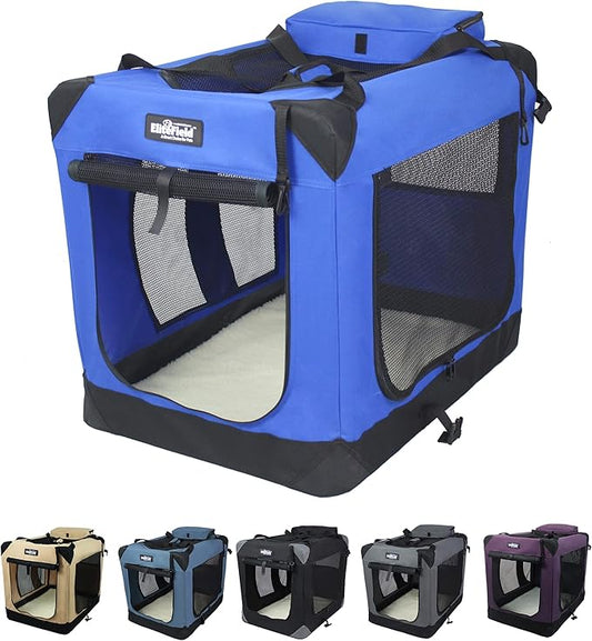 EliteField 3-Door Folding Soft Dog Crate by EliteField