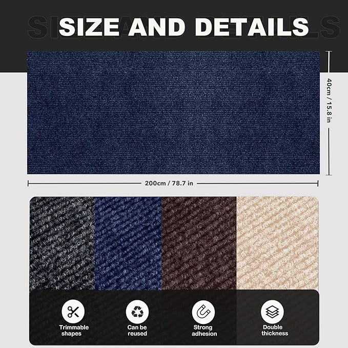 78.7"X15.8" Self-Adhesive Cat Scratching Mat - Image 6
