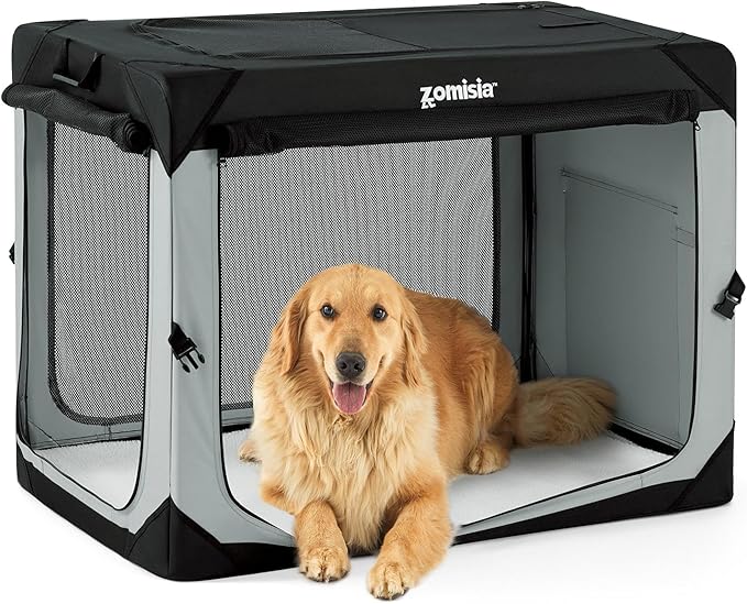 ZOMISIA 42 Inch Collapsible Dog Crate by Zomisia