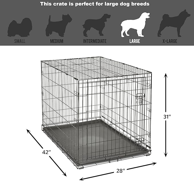 Midwest Homes for Pets 42-Inch New World Crate for Large Breeds, 71-90 lbs - Image 7