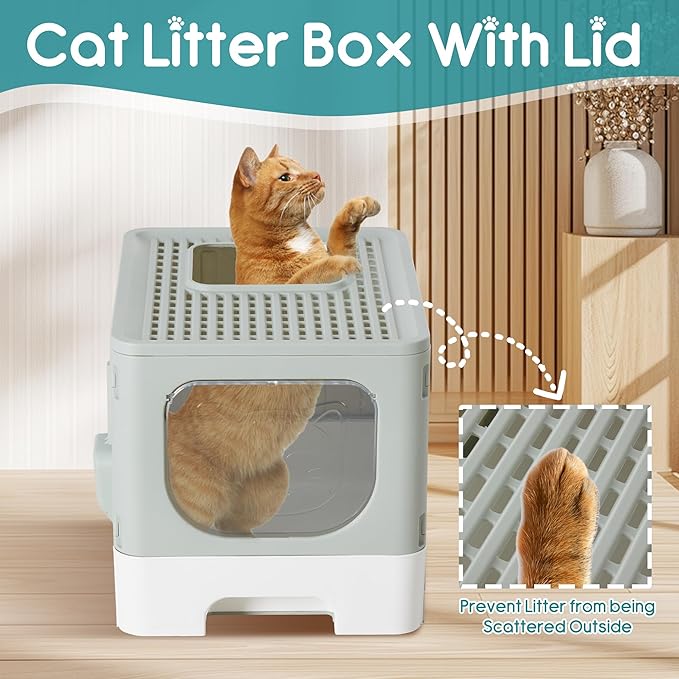 OLIXIS Foldable Cat Litter Box - Image 2