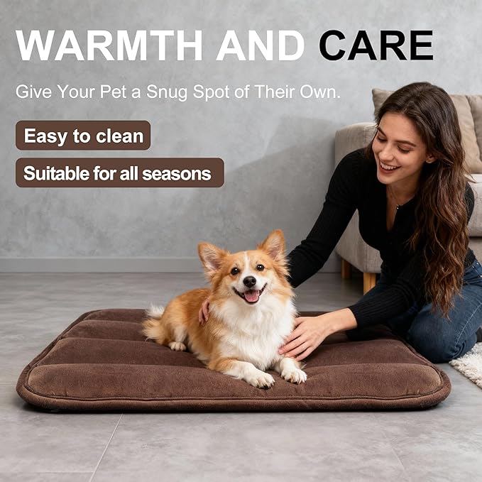 Dog Bed Mat, Reversible Dog Crate Pad - Image 7
