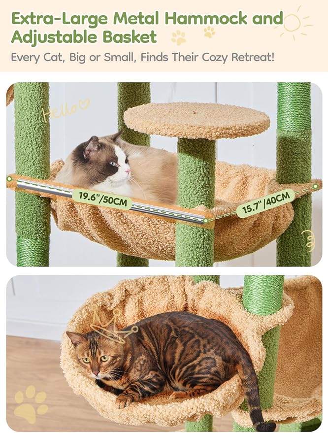 Taoqimiao 76-Inch Cat Tree XXL for Large Cats, Giant Cat Tower - Image 3