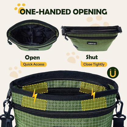 AGPTEK Dog Treat Pouch, Magnetic Dog Walking Pouch - Image 2