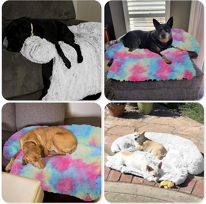 GGIB Calming Dog Bed Fluffy Plush Dog Mat - Image 7