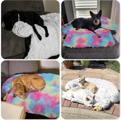 GGIB Calming Dog Bed Fluffy Plush Dog Mat - Image 7
