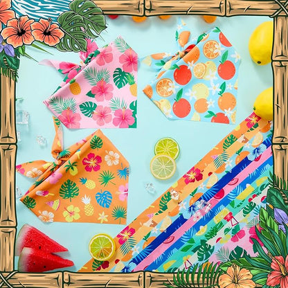50 Pcs Summer Theme Dog Bandanas Bulk Tropical Bandanas - Image 5