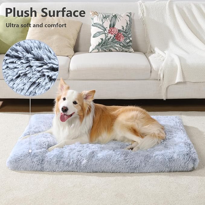 Vonabem Large Dog Bed Crate Pad 36 inch, Washable Pet Beds Medium Small Sized - Image 2