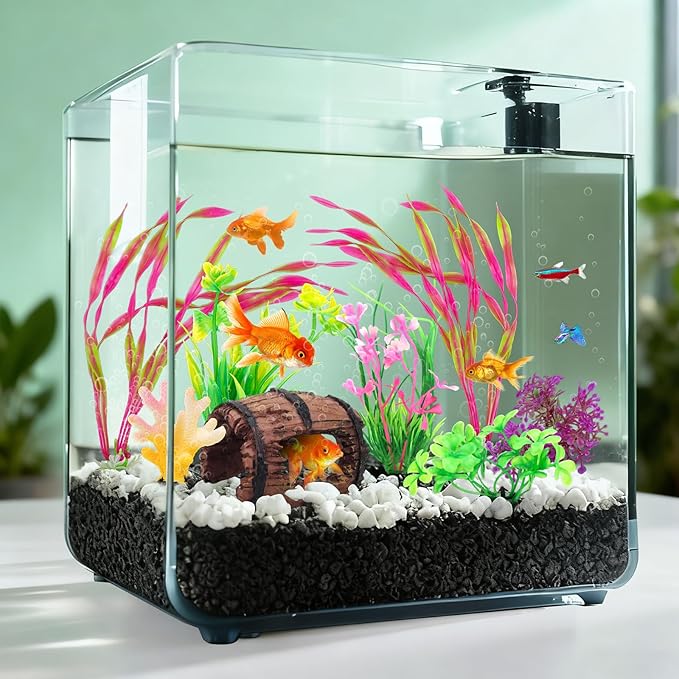 QUOZUO Small Fish Broken Barrel Decor Fish Tank Decorations Aquarium - Image 5
